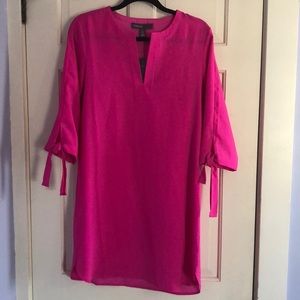 Hot Pink Shift Dress with 3/4 sleeves NWT